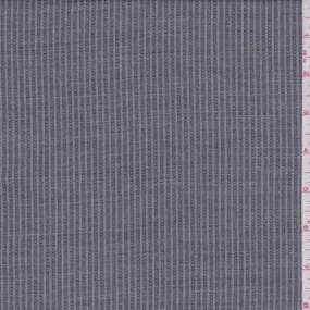 3 3/8 YD PC-Black/Grey Stripe Wool Blend Suiting Fabric