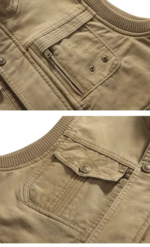 Adamo - Vintage Multi-Tasjes Vest voor Heren