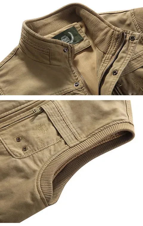 Adamo - Vintage Multi-Tasjes Vest voor Heren