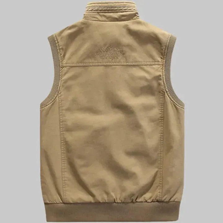 Adamo - Vintage Multi-Tasjes Vest voor Heren