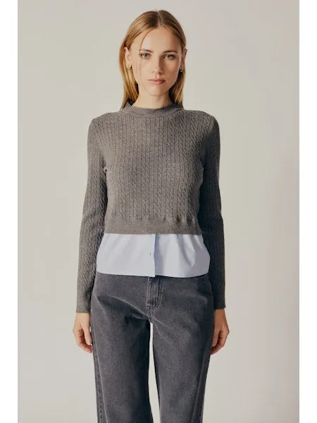 AMSONIA 2 IN 1 SHIRT JUMPER