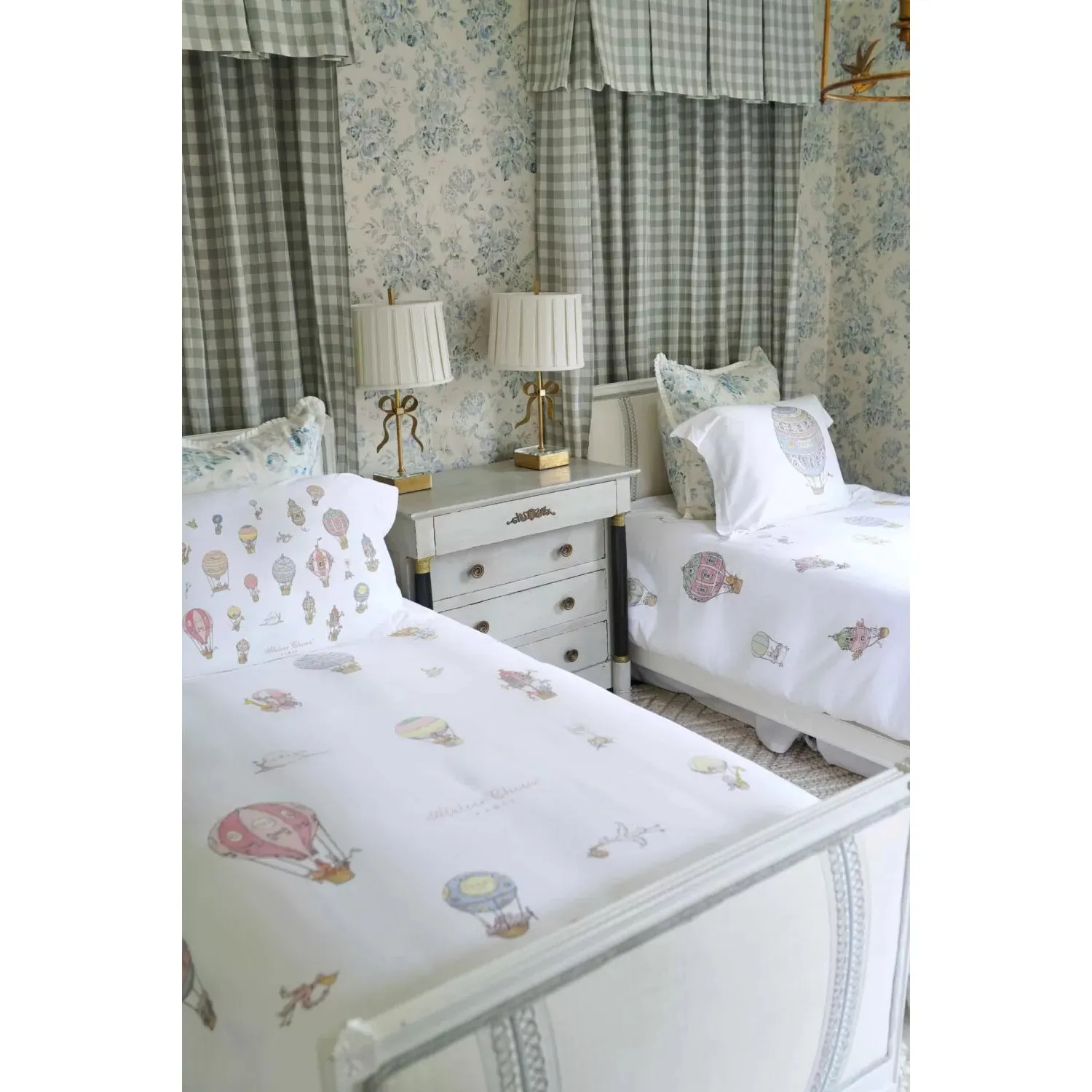 Atelier Choux Single Bed Fitted Sheet Hot Air Balloons