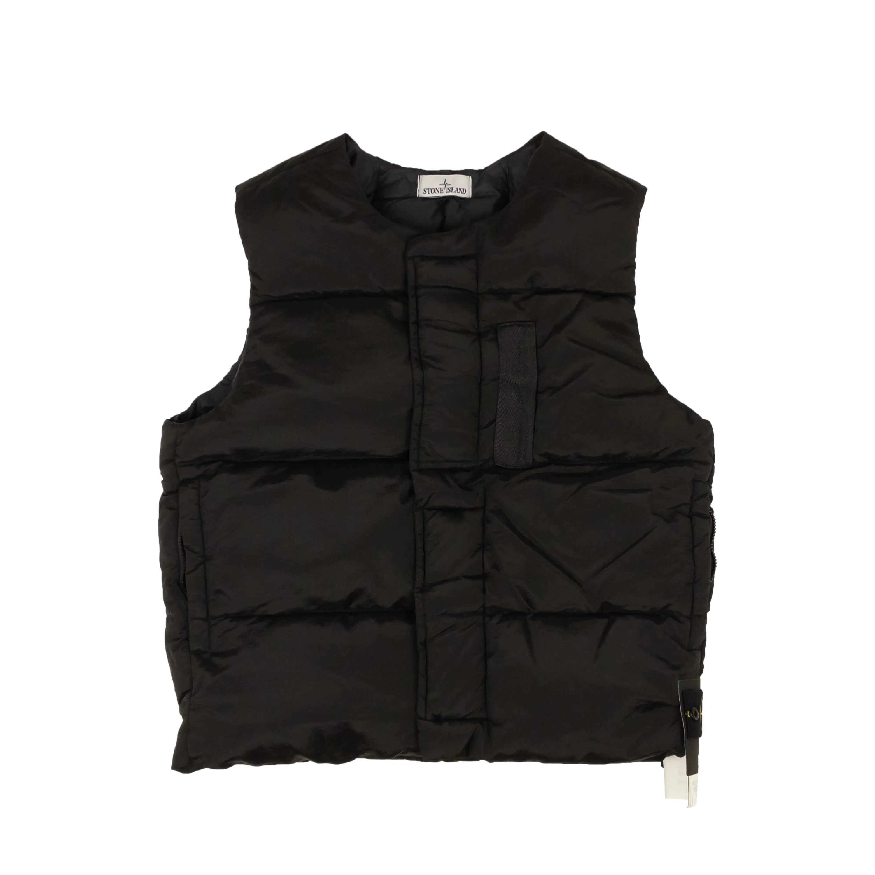 Black Down Puffer Sleeveless Vest
