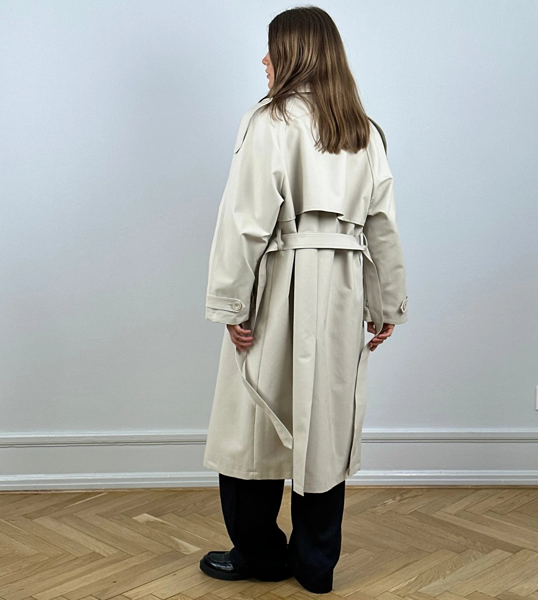 BOBBY CANVAS TRENCHCOAT - CRÈME