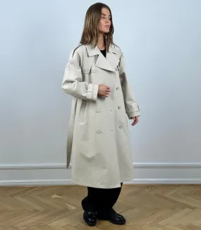 BOBBY CANVAS TRENCHCOAT - CRÈME