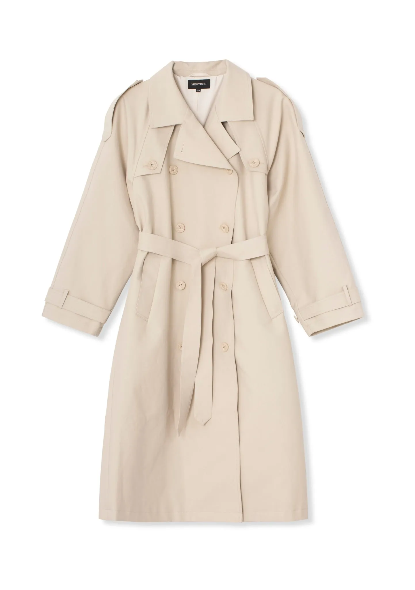 BOBBY CANVAS TRENCHCOAT - CRÈME