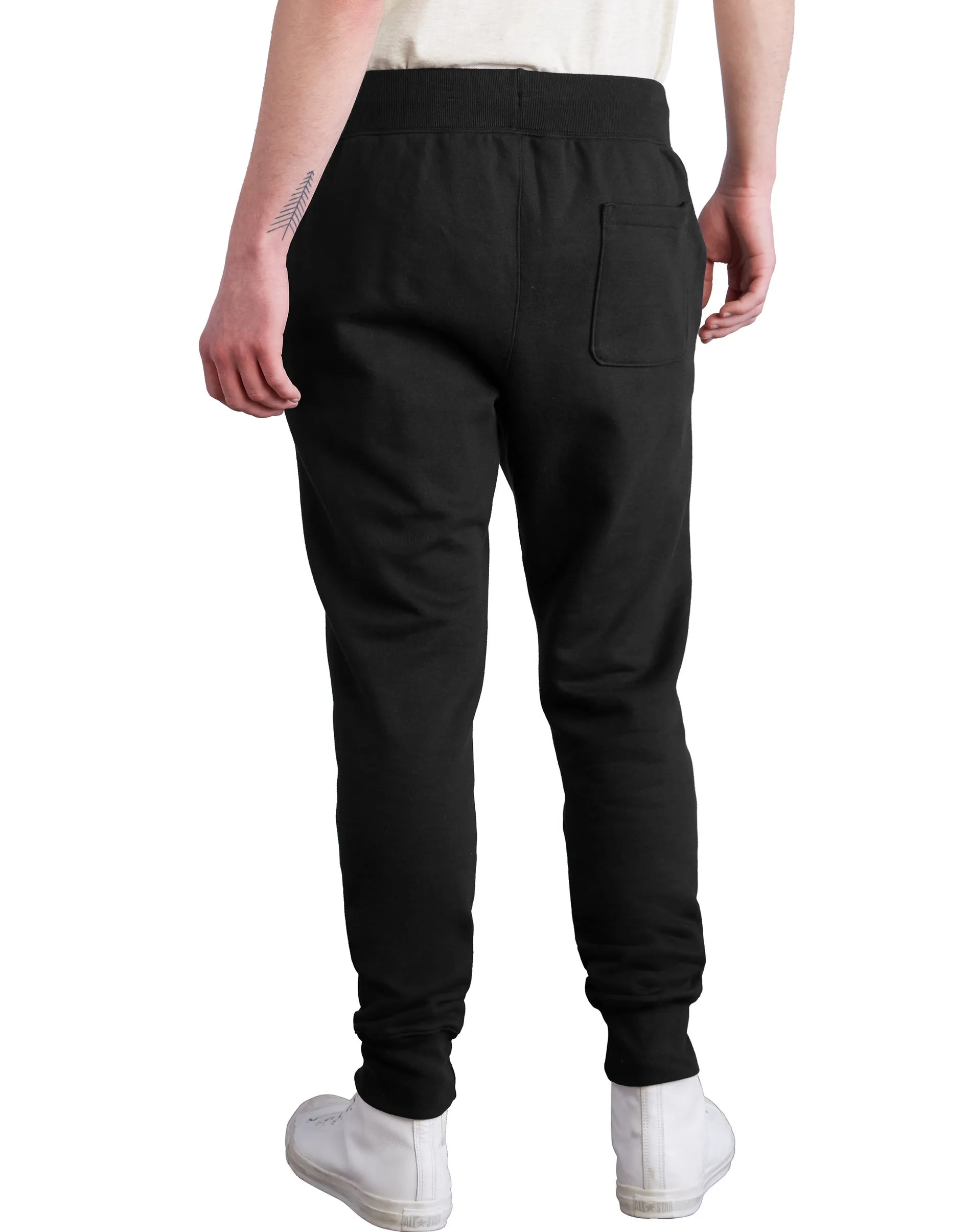 Champion Reverse Weave Small C Logo Black Joggers