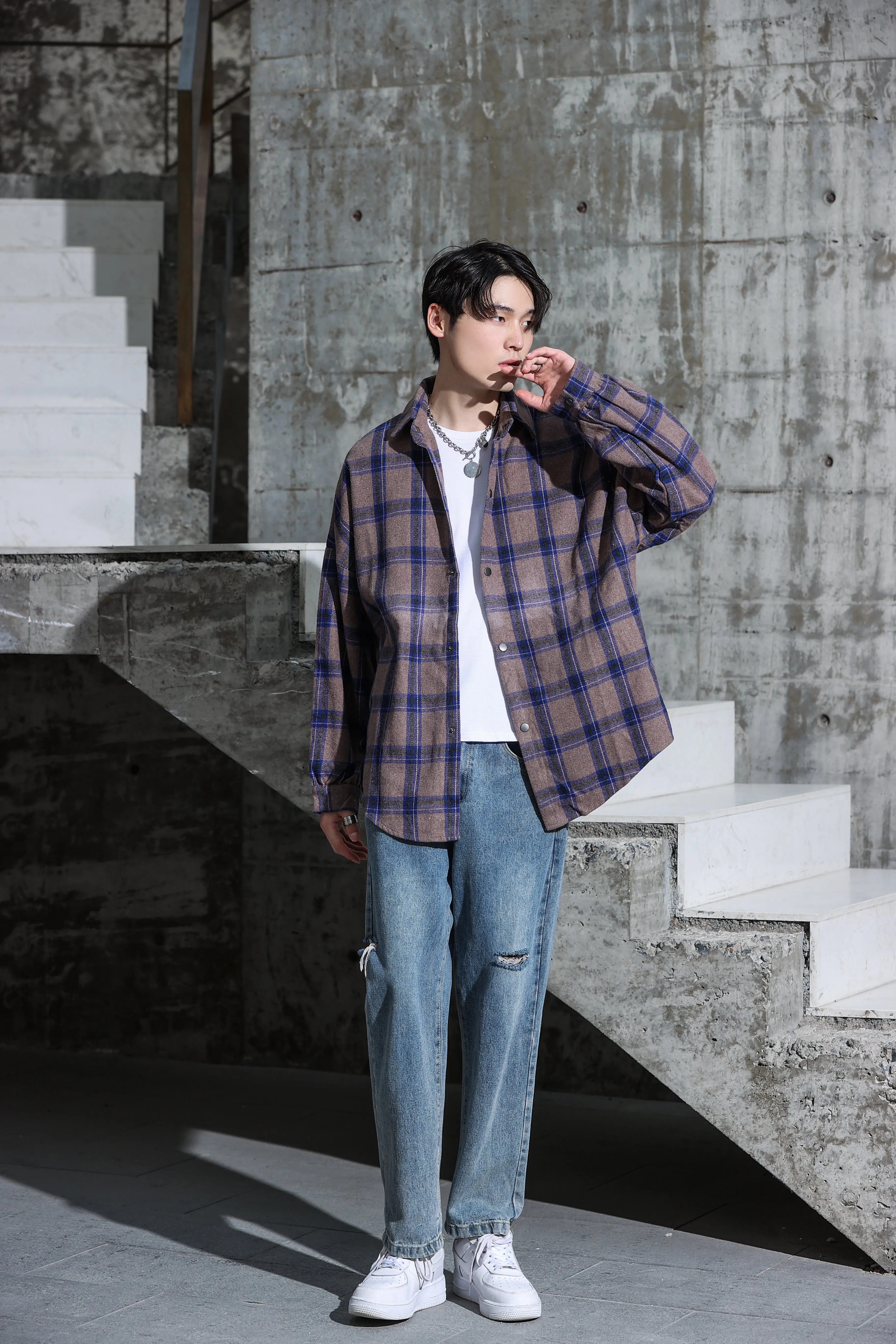 Checked Lightweight Flannel