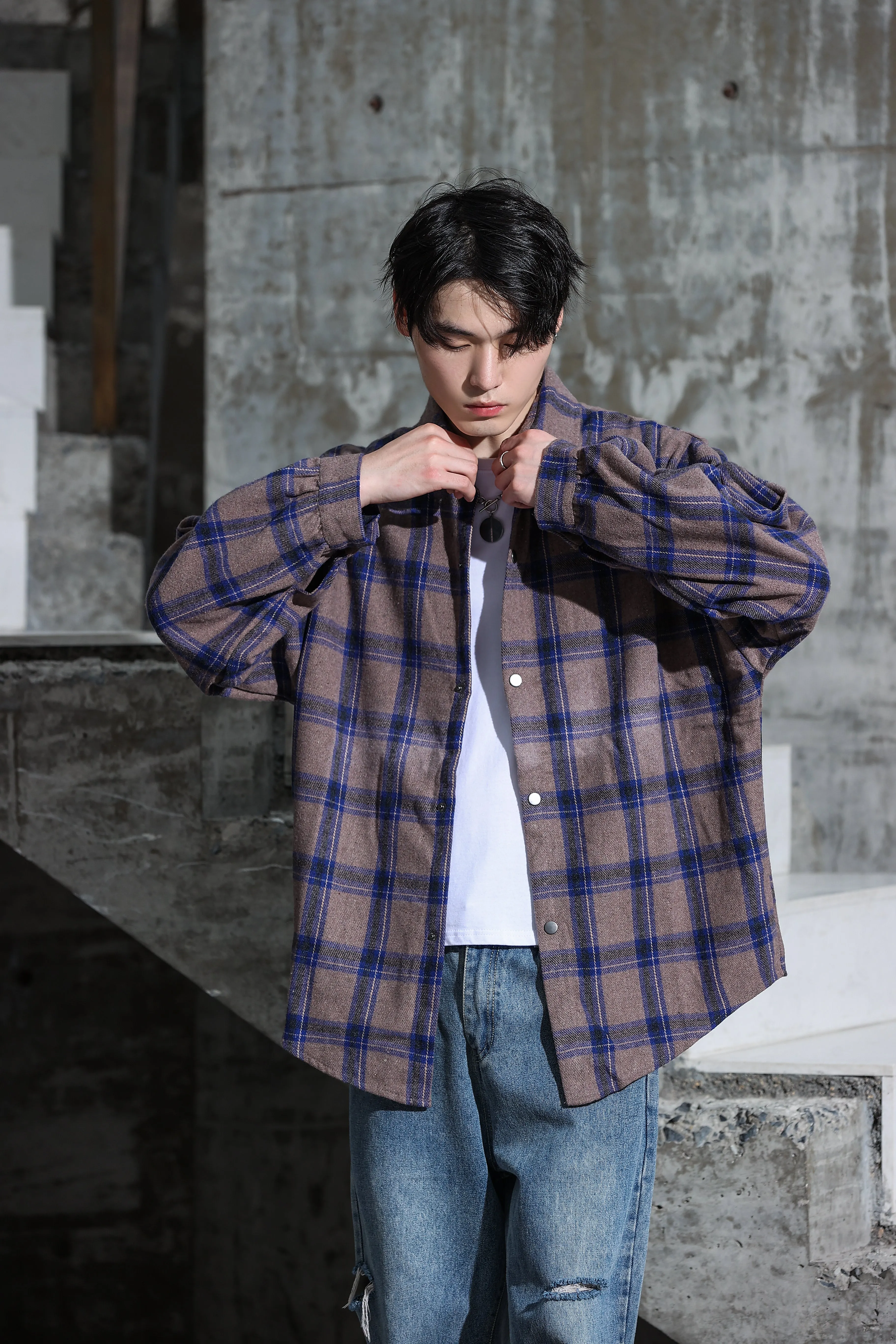 Checked Lightweight Flannel