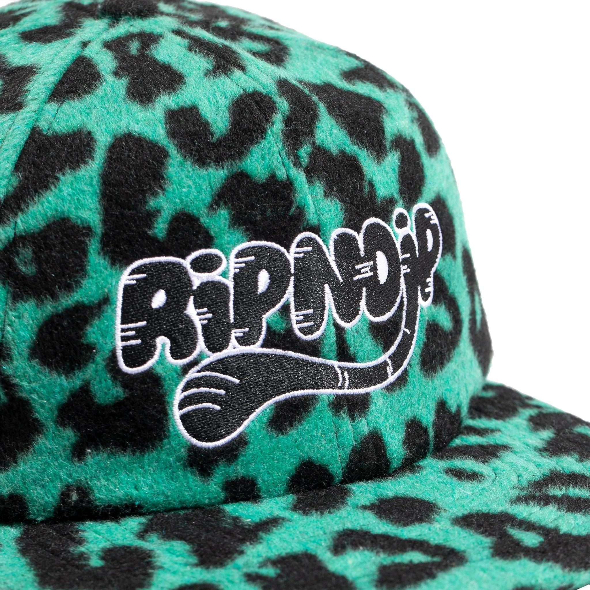 Cheetah 6 Panel Hat (Teal)