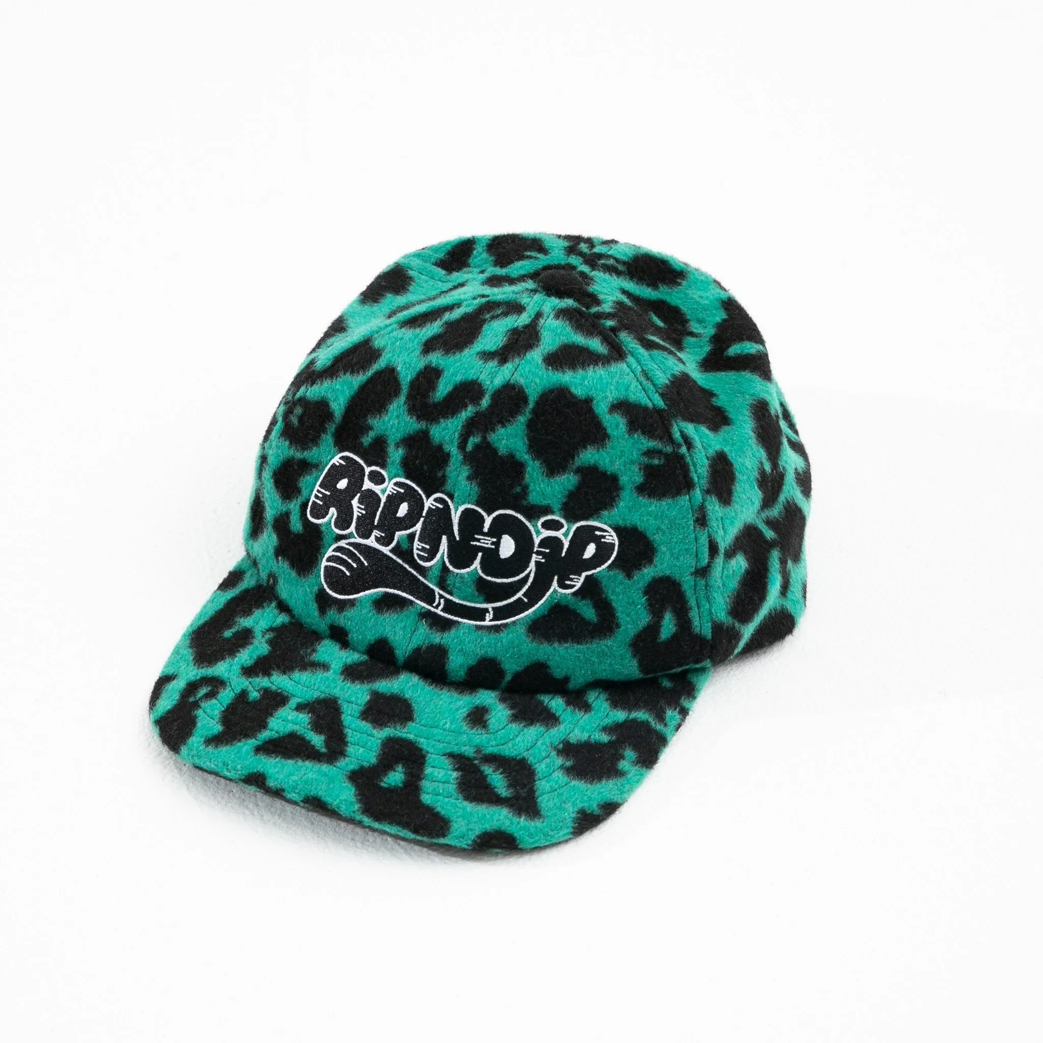 Cheetah 6 Panel Hat (Teal)