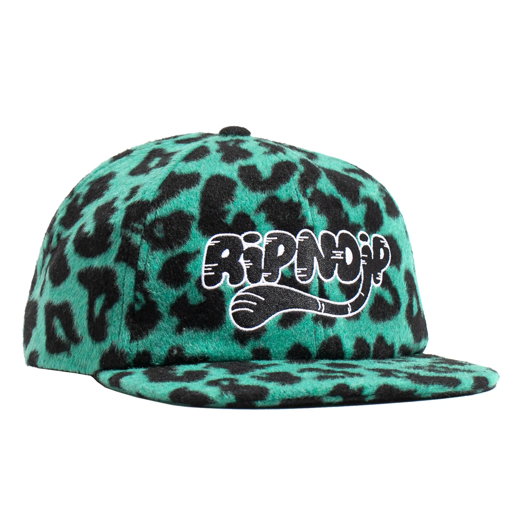 Cheetah 6 Panel Hat (Teal)