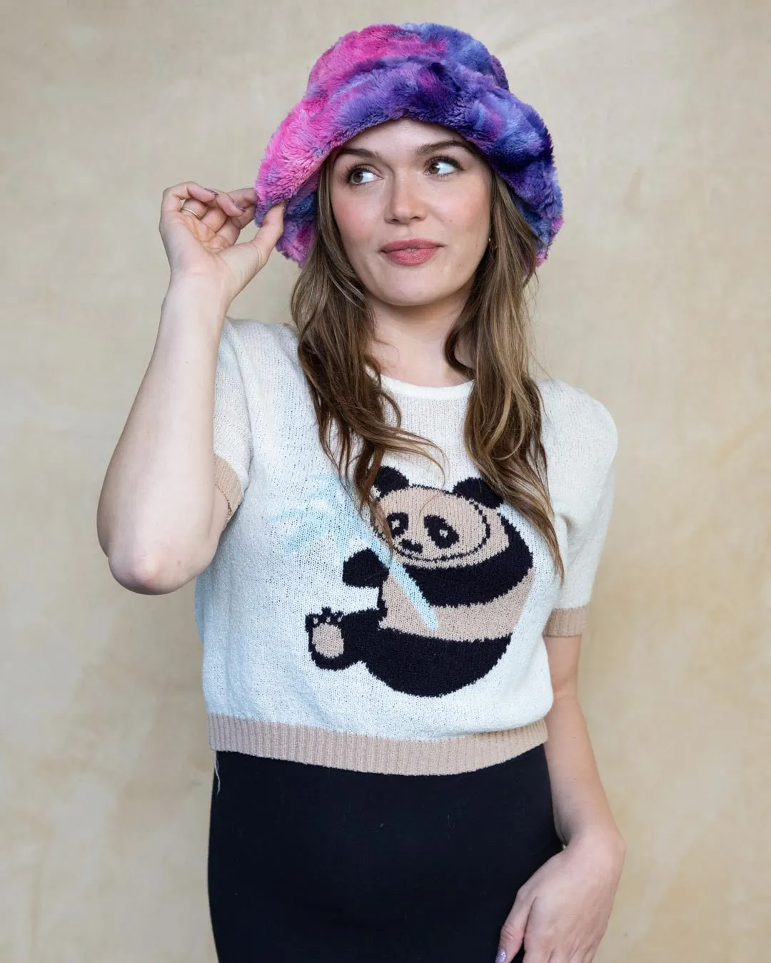 Cotton Candy Faux Fur Bucket Hat | Women's