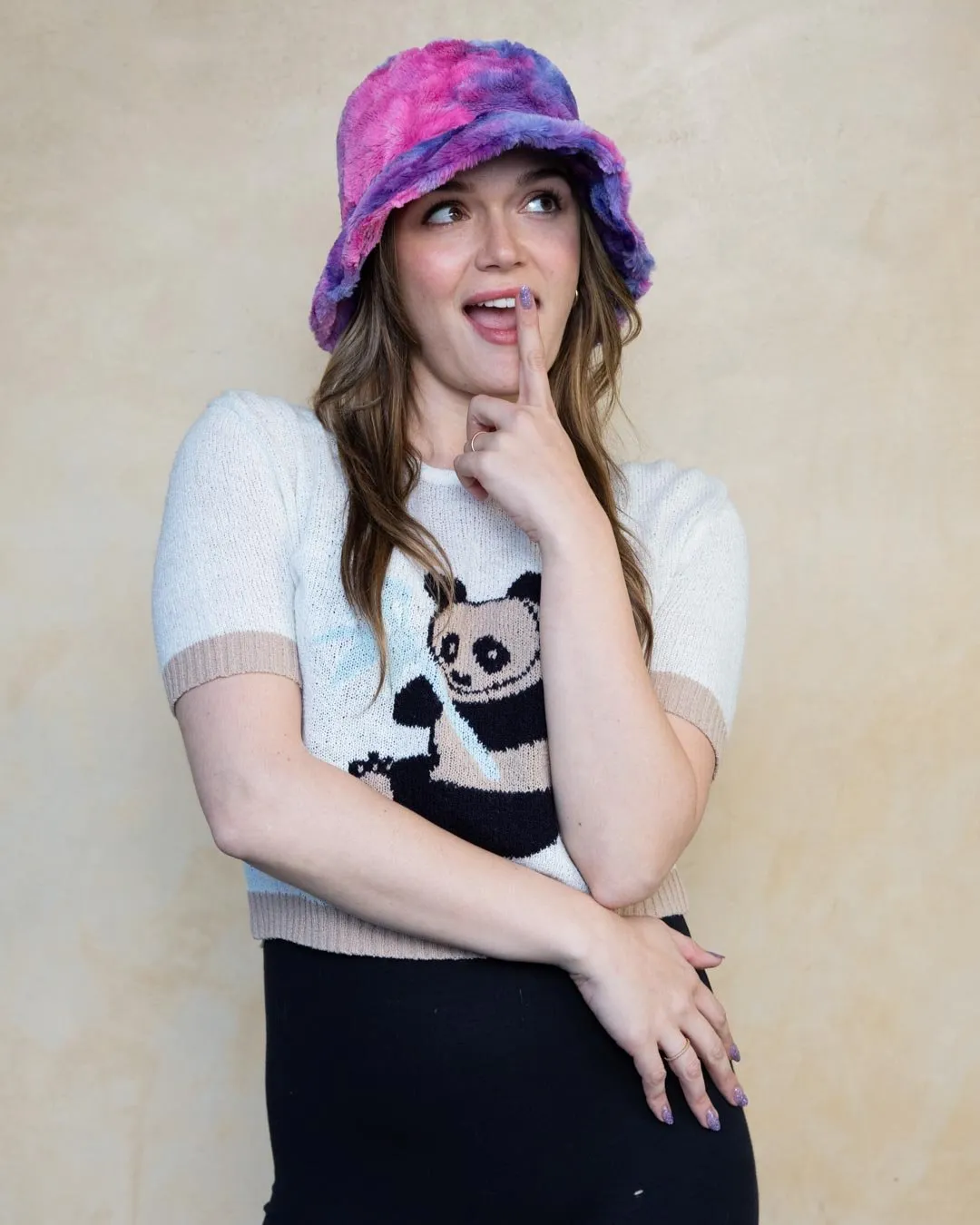 Cotton Candy Faux Fur Bucket Hat | Women's