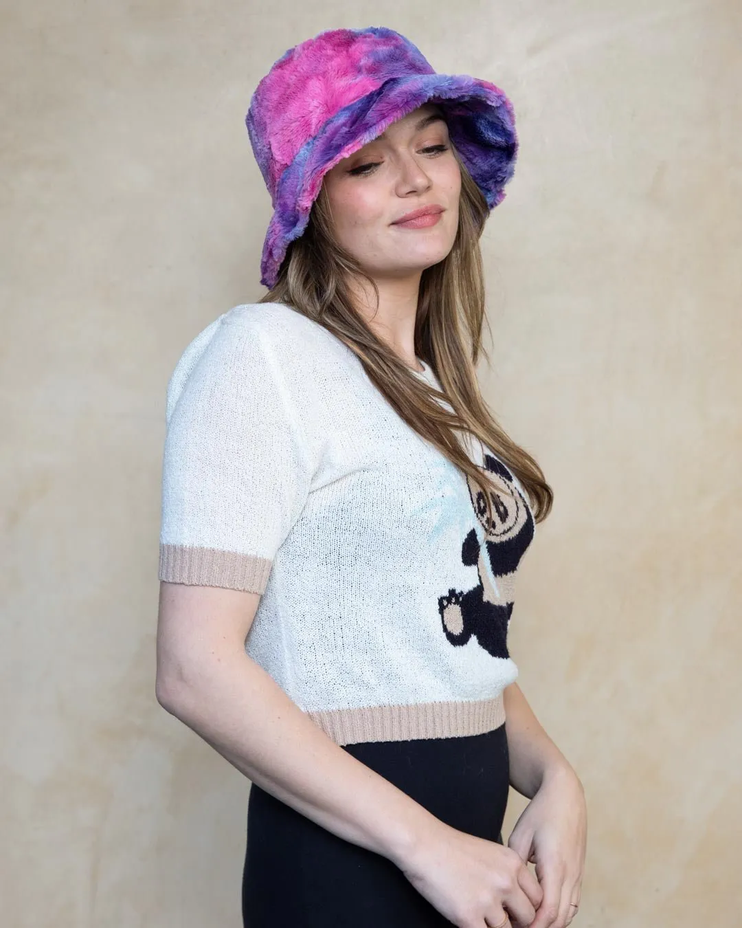 Cotton Candy Faux Fur Bucket Hat | Women's