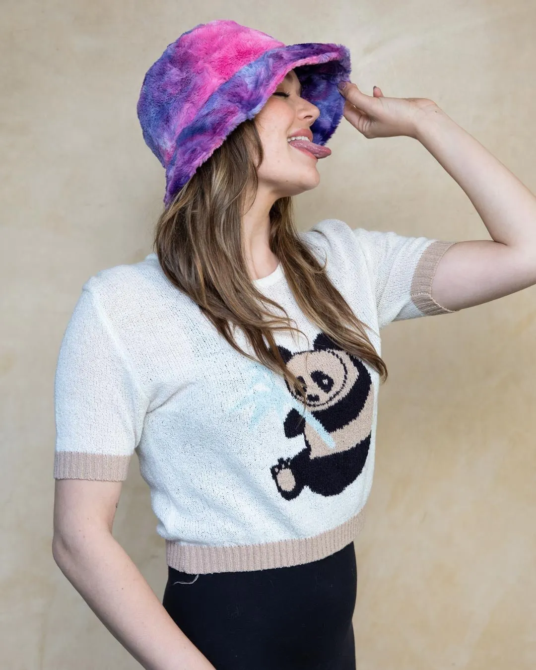 Cotton Candy Faux Fur Bucket Hat | Women's