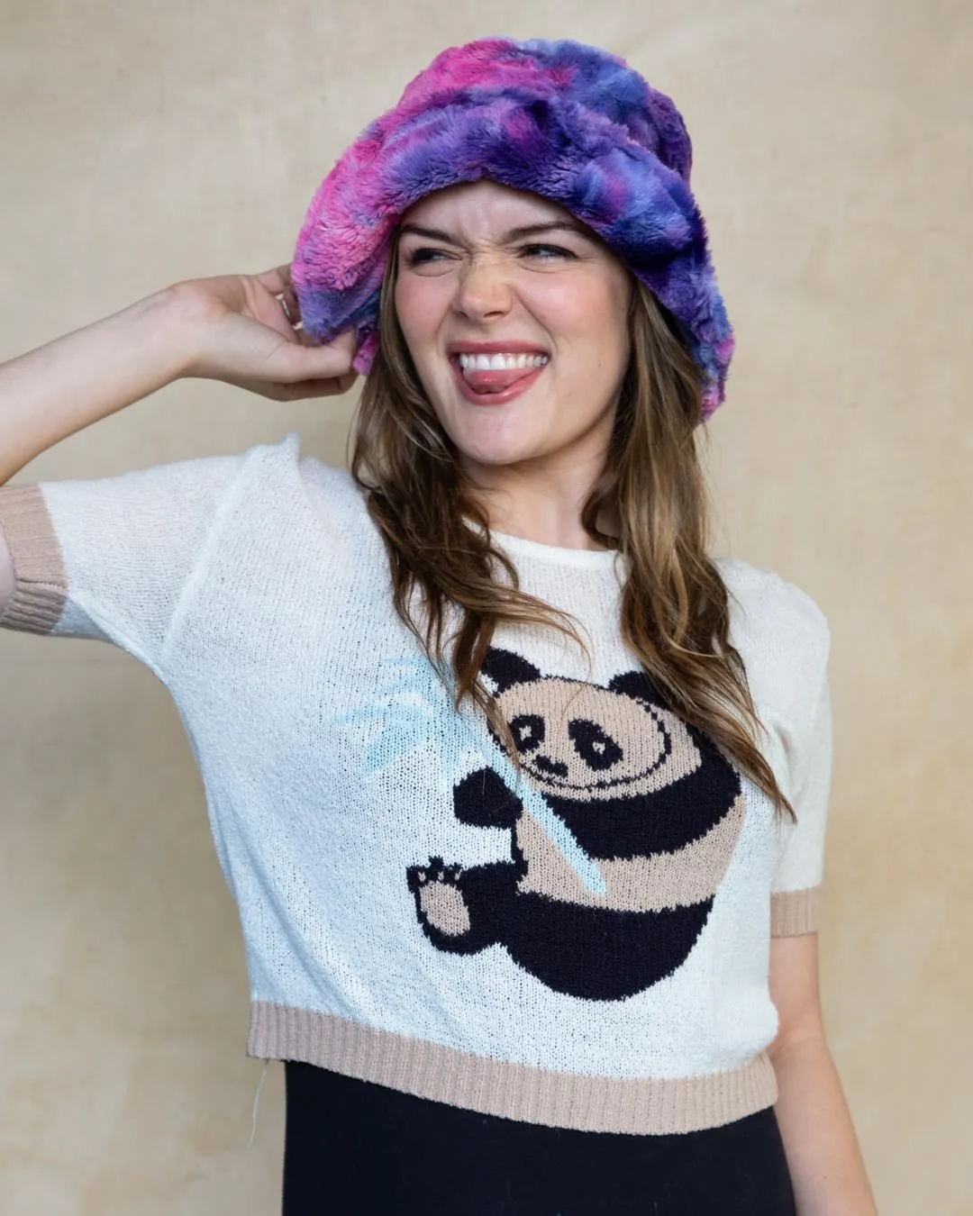 Cotton Candy Faux Fur Bucket Hat | Women's