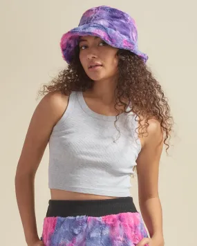 Cotton Candy Faux Fur Bucket Hat | Women's