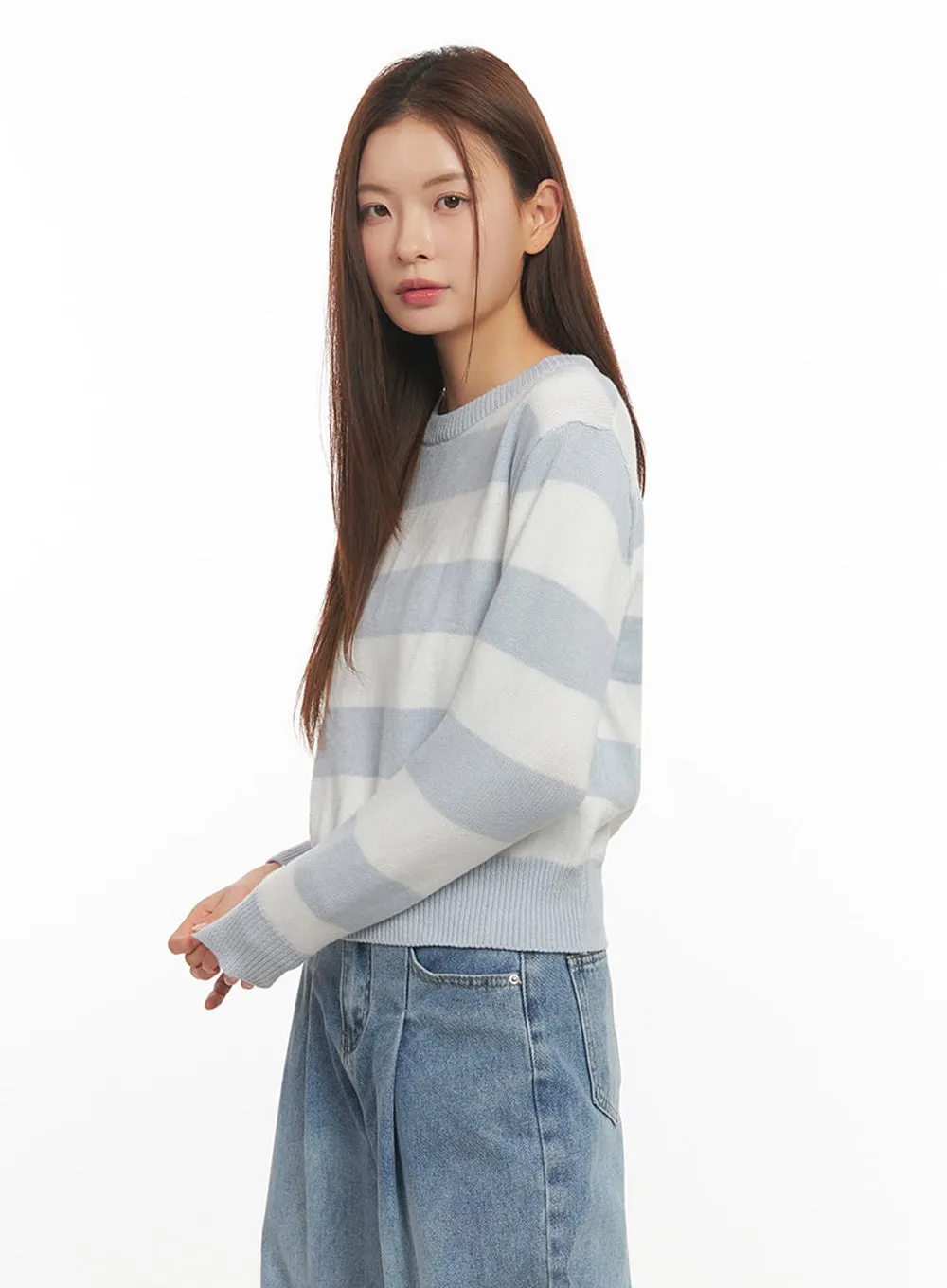 Cozy Stripe Knit Sweater IM524