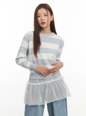 Cozy Stripe Knit Sweater IM524