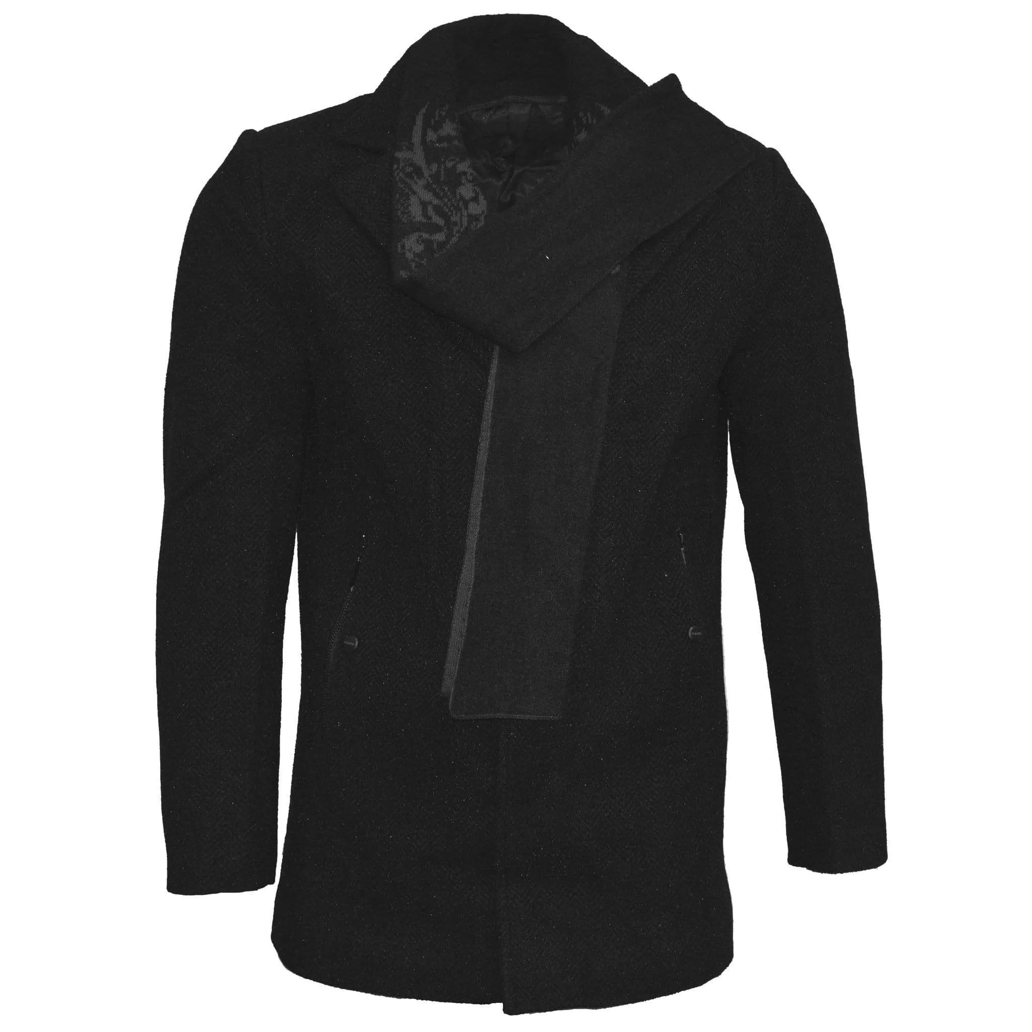 DE-NIKO OVERCOAT W REMOVABLE SCARF/Mw-224