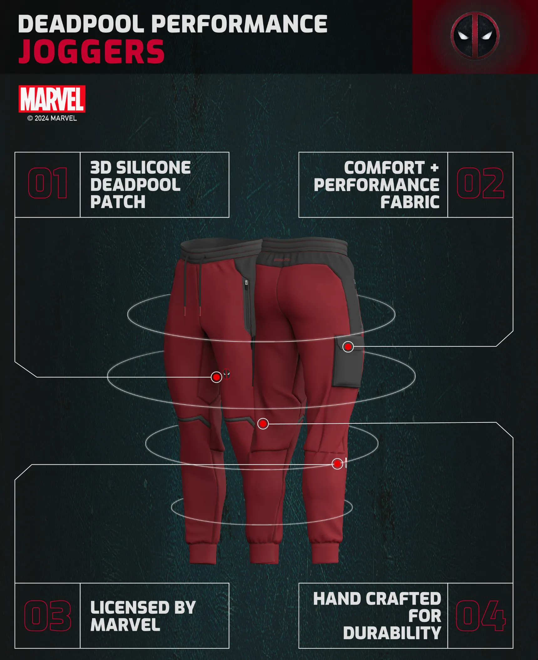 DEADPOOL Performance Joggers