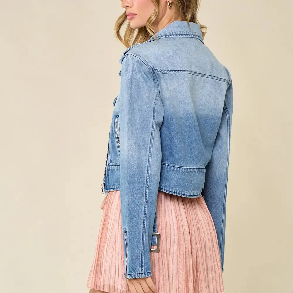 Denim Moto Jacket