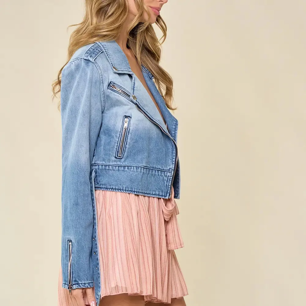 Denim Moto Jacket