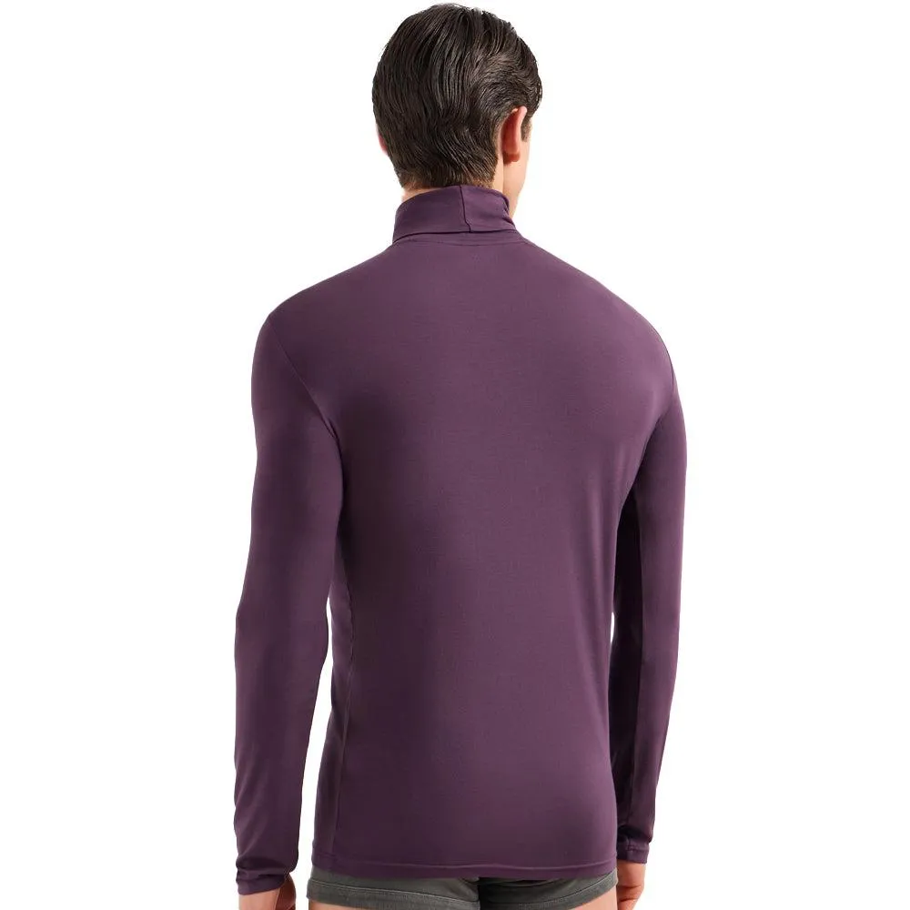 Emporio Armani Lounge Turtle Roll Neck Sweater Blackberry