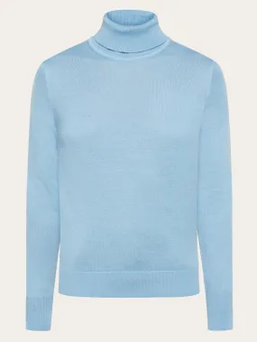 Fine merino roll neck - RWS - Glacier Lake