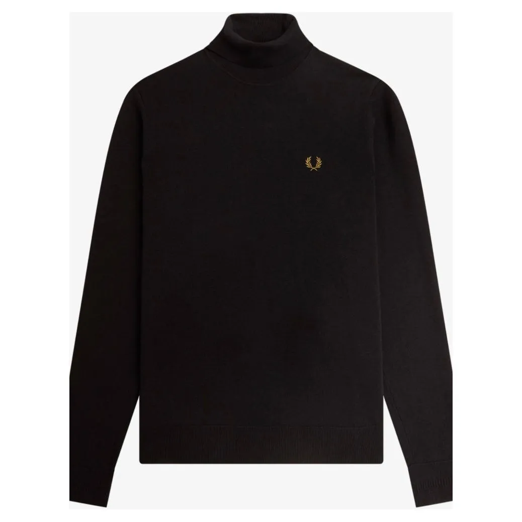 Fred Perry - K9552 Navy Roll neck / Long Sleeve - Knitted Jumper