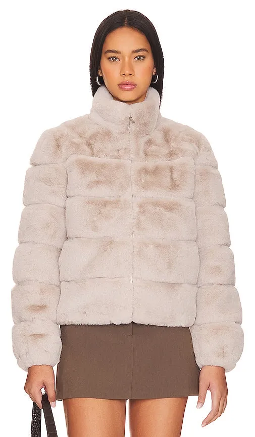 Generation Love Jodi Faux Fur Jacket in Neutral
