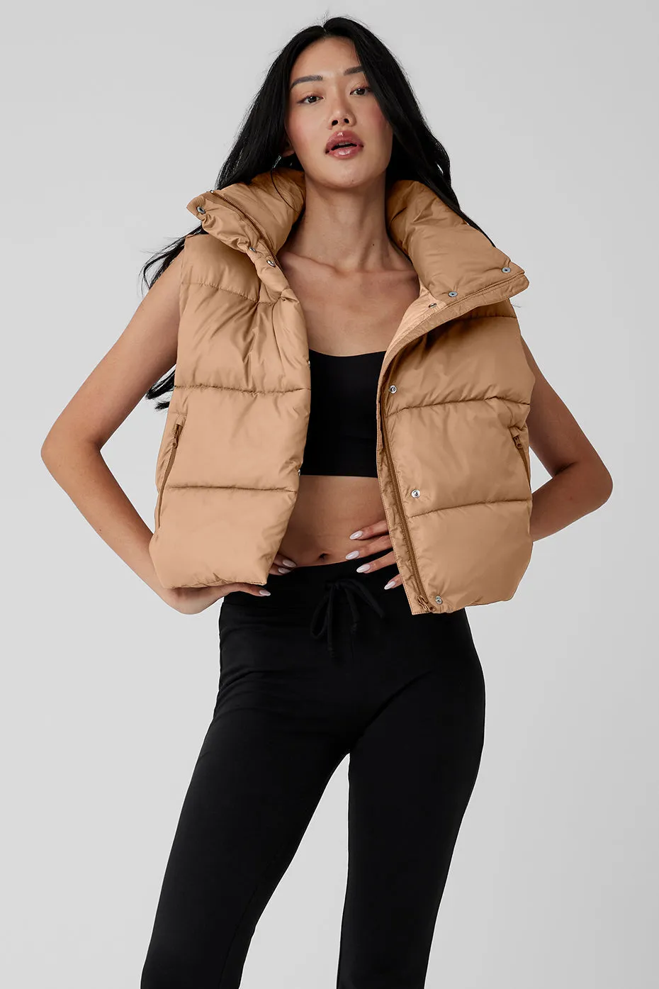 Toasted Almond Gold Rush Puffer Vest