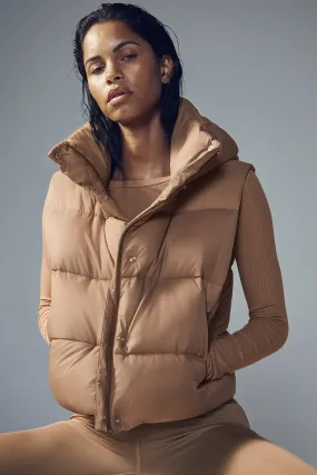 Toasted Almond Gold Rush Puffer Vest