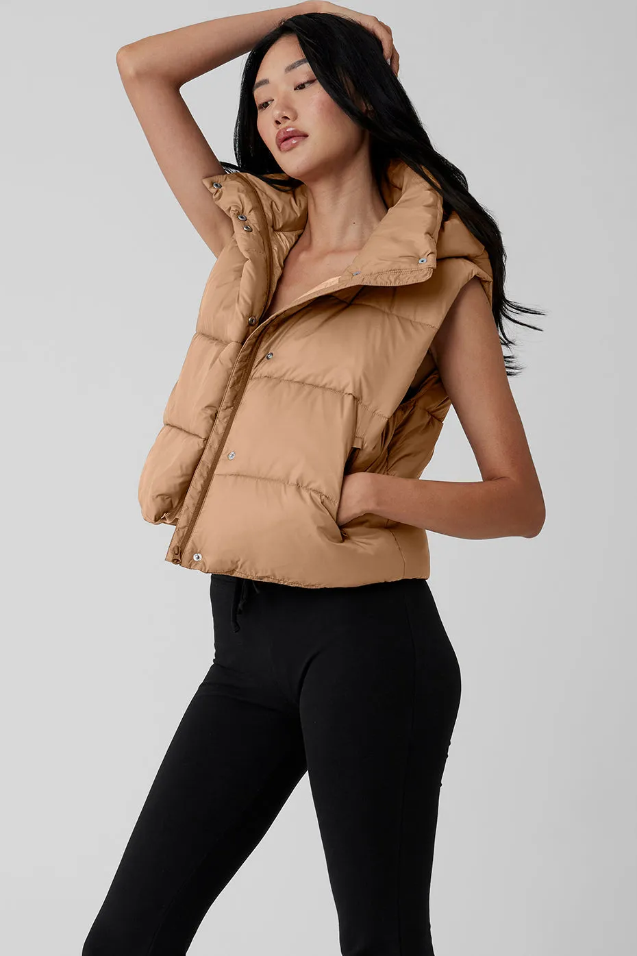 Toasted Almond Gold Rush Puffer Vest