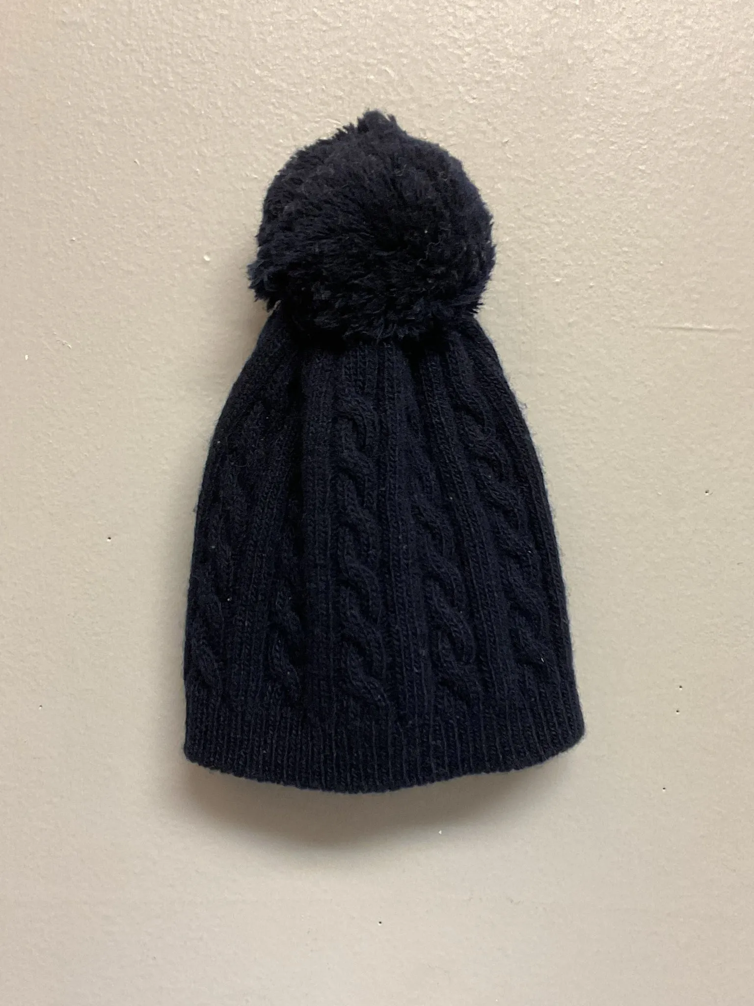 Il gufo Size 6M Navy Cableknit Wool Blend Infant Boys Hats