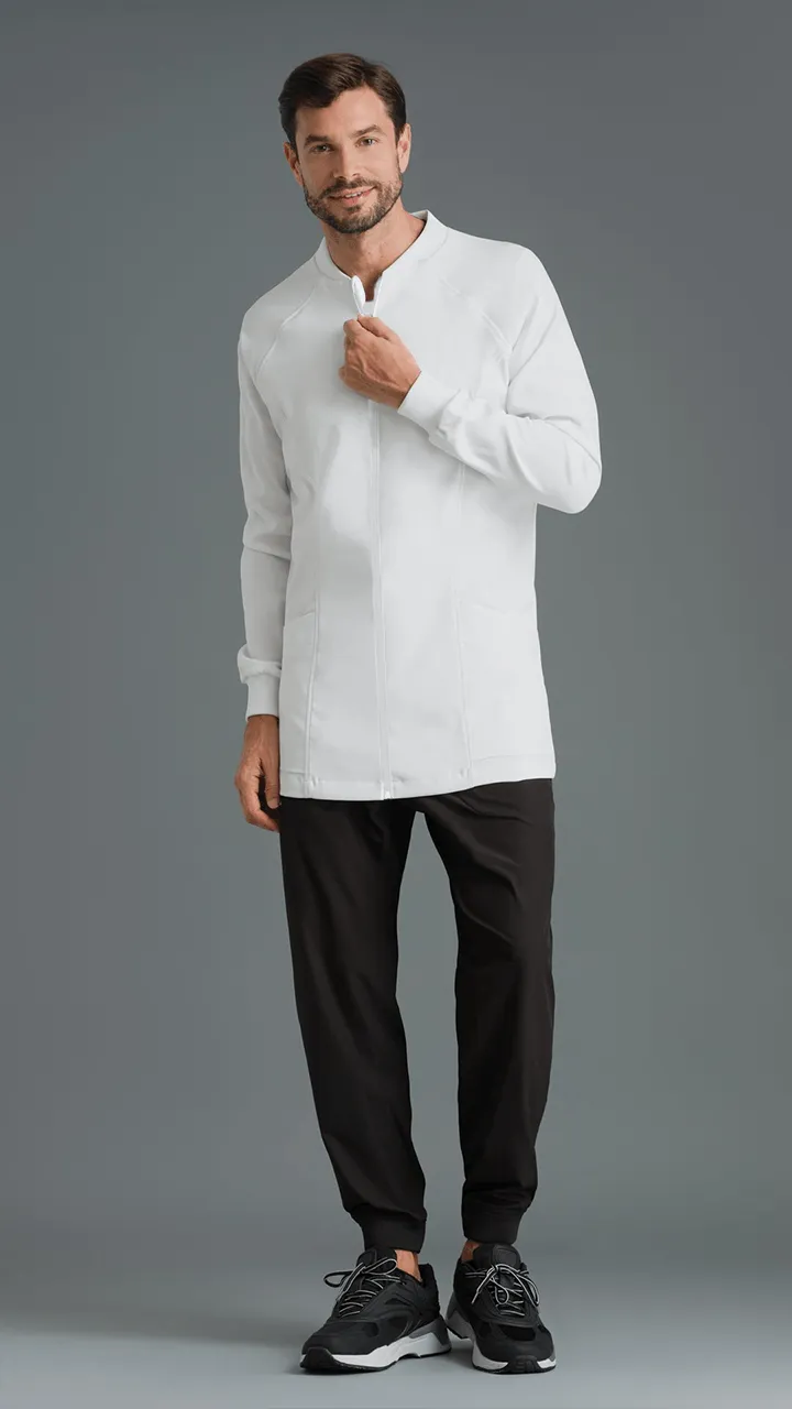Kanaus® Mens Fit Coat in White | Stylish and Durable