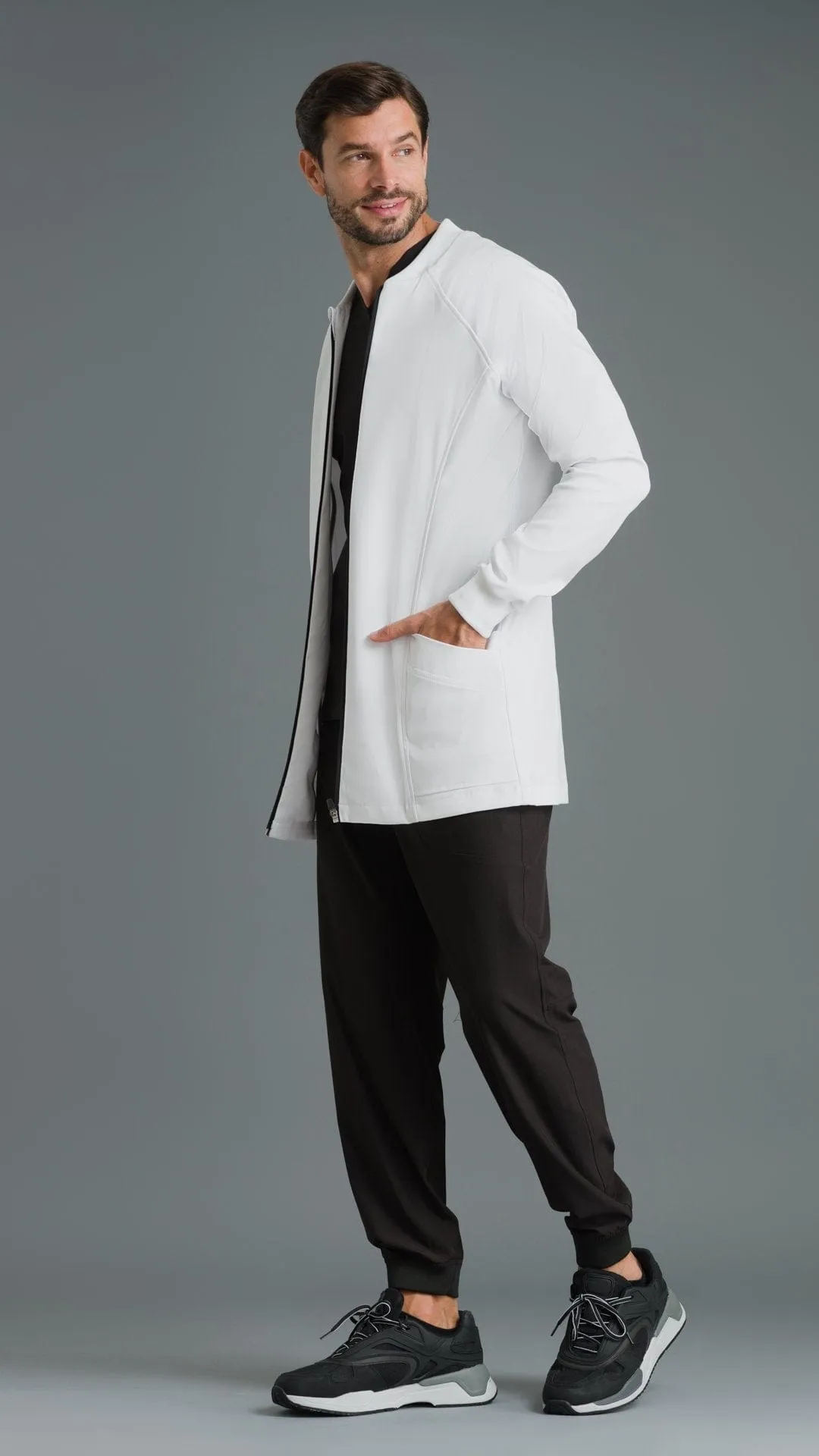 Kanaus® Mens Fit Coat in White | Stylish and Durable