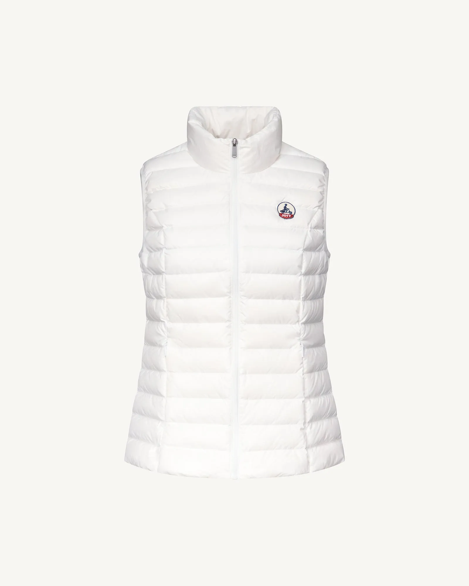 Light sleeveless down jacket White Seda