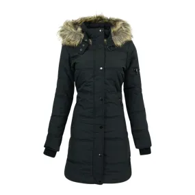 Maralyn & Me Juniors Luxurious Faux Fur Puffer Jacket