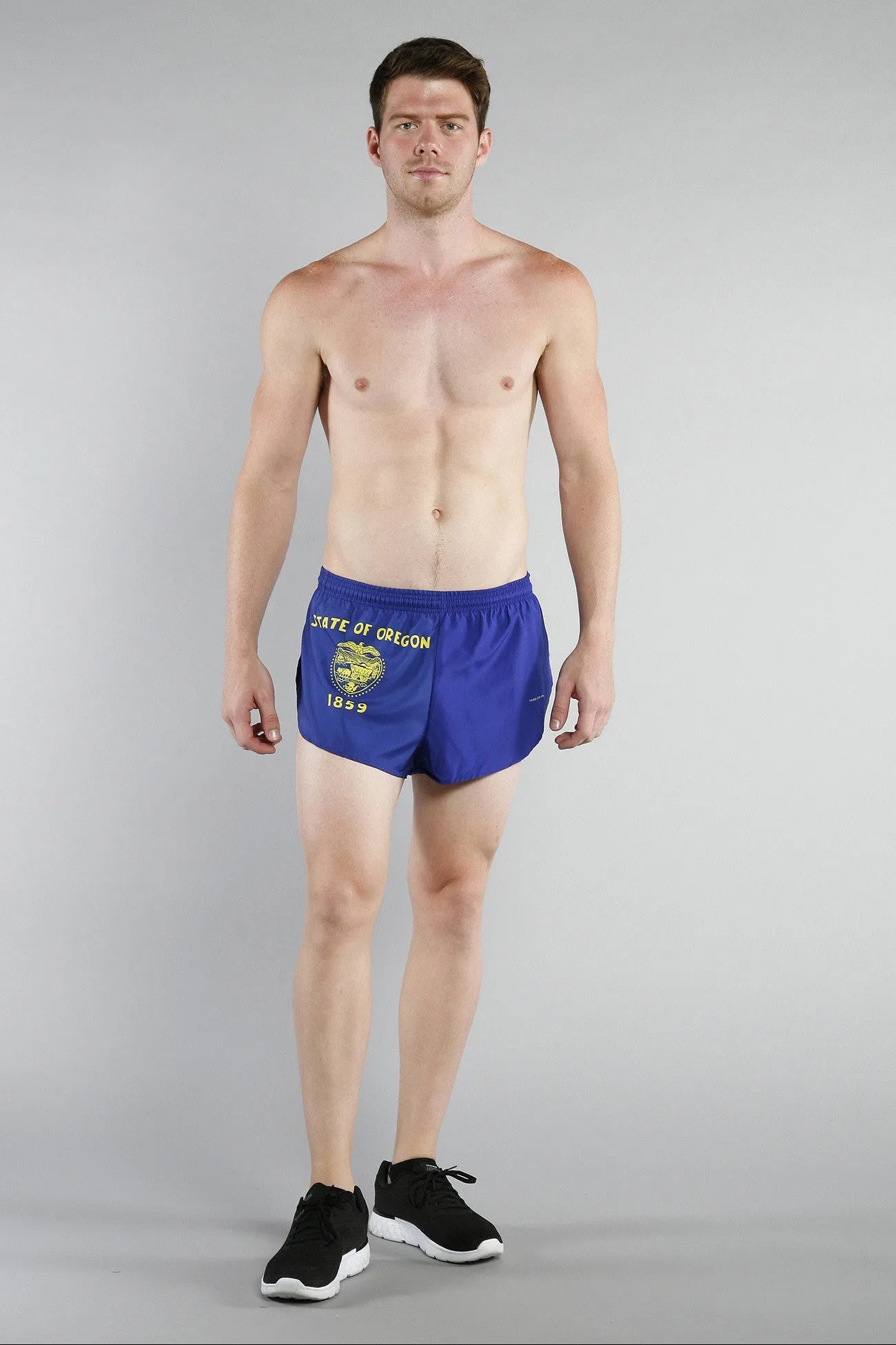 Men's 1" Elite Split Shorts- Oregon