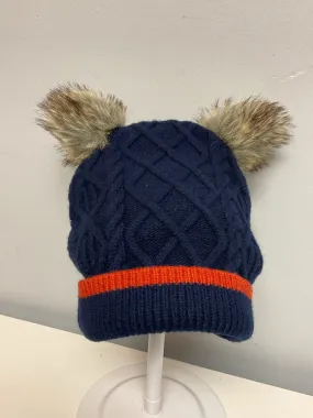 mini Boden Size 7 Navy Cableknit Wool Blend Big Boys Hats