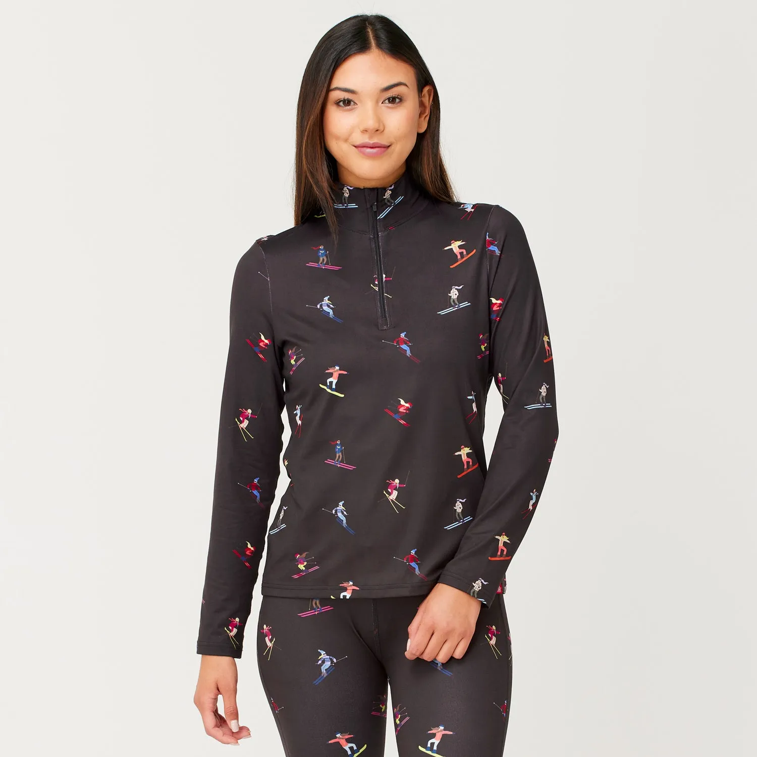 High-Performance Base Layer Top for Multiple Skiers