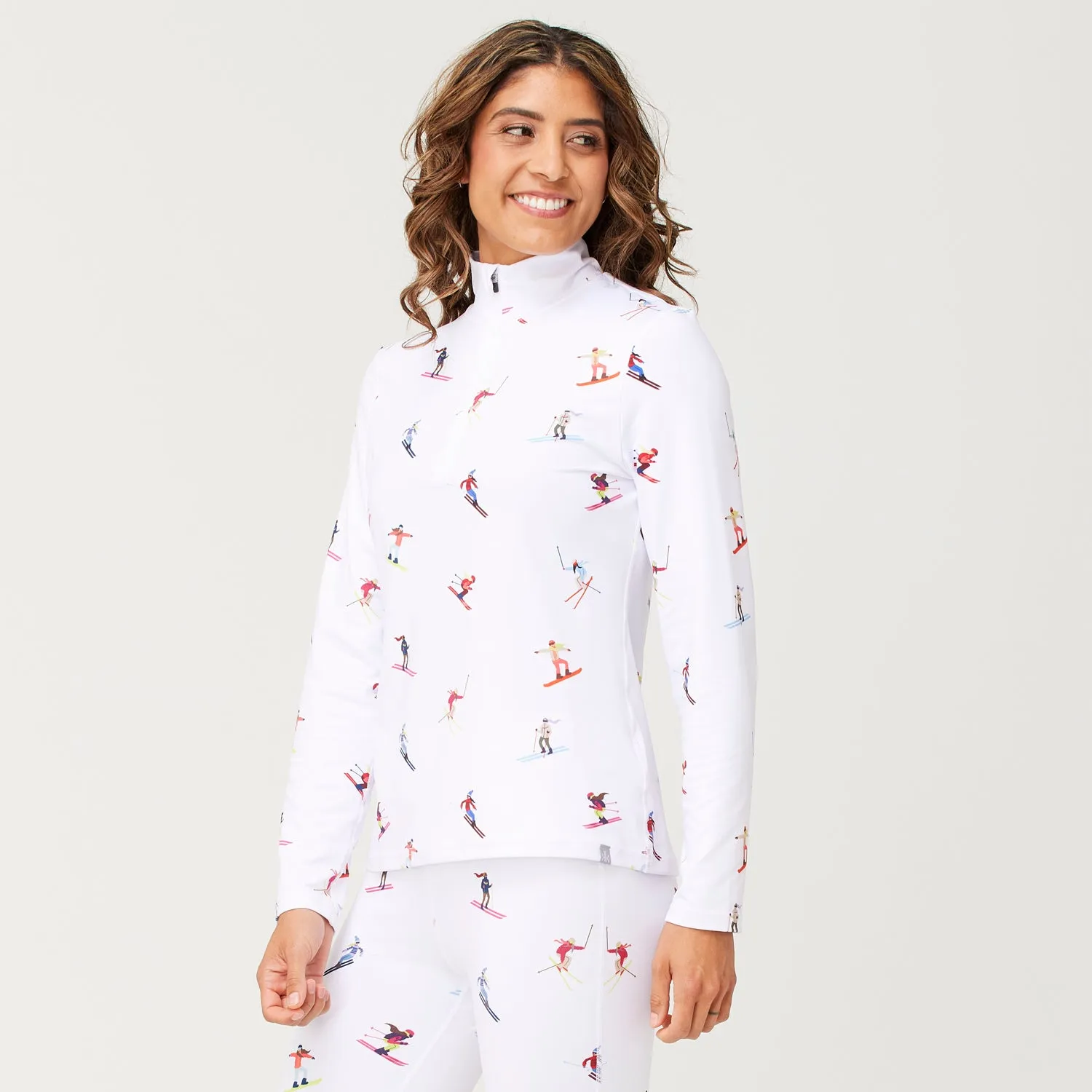 High-Performance Base Layer Top for Multiple Skiers
