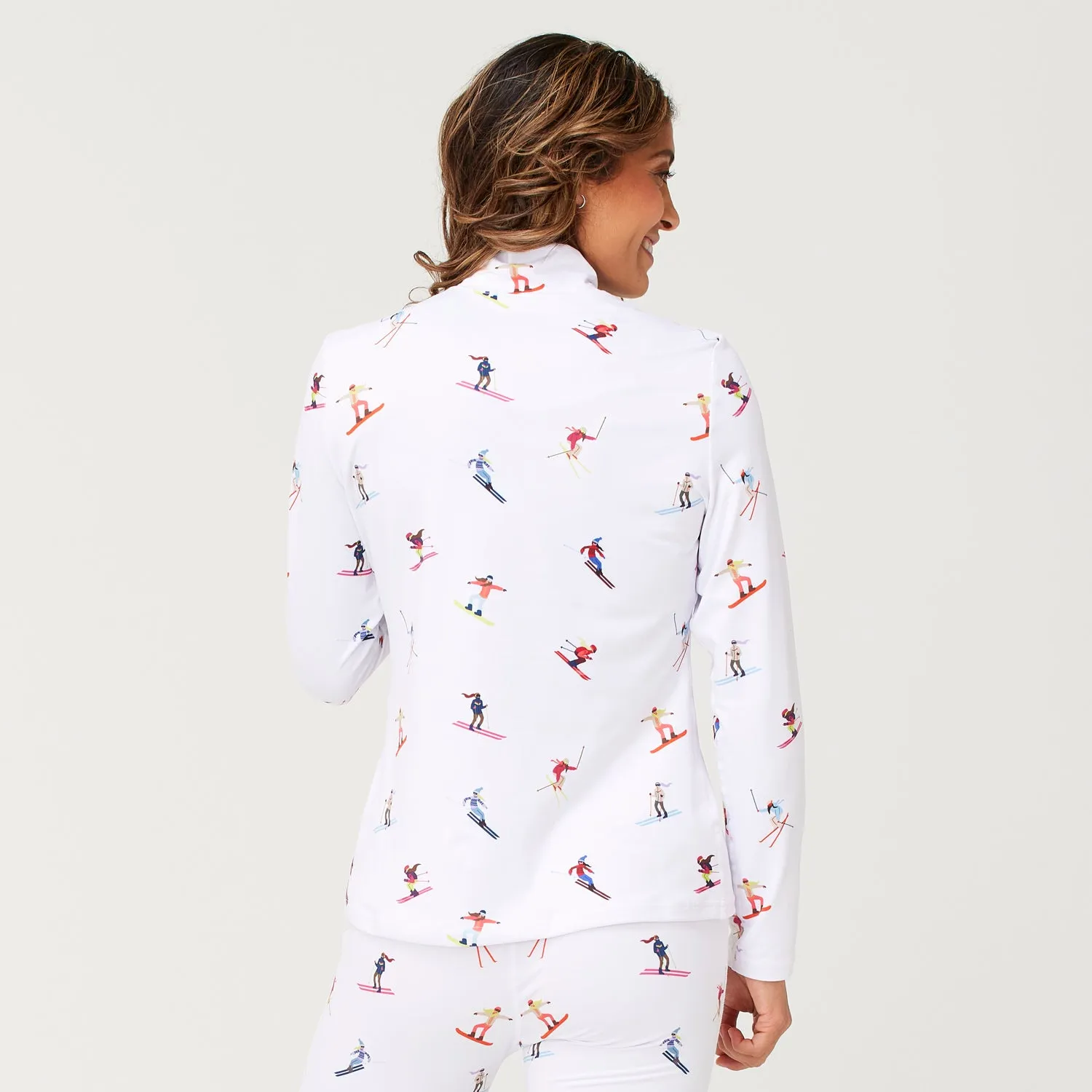 High-Performance Base Layer Top for Multiple Skiers