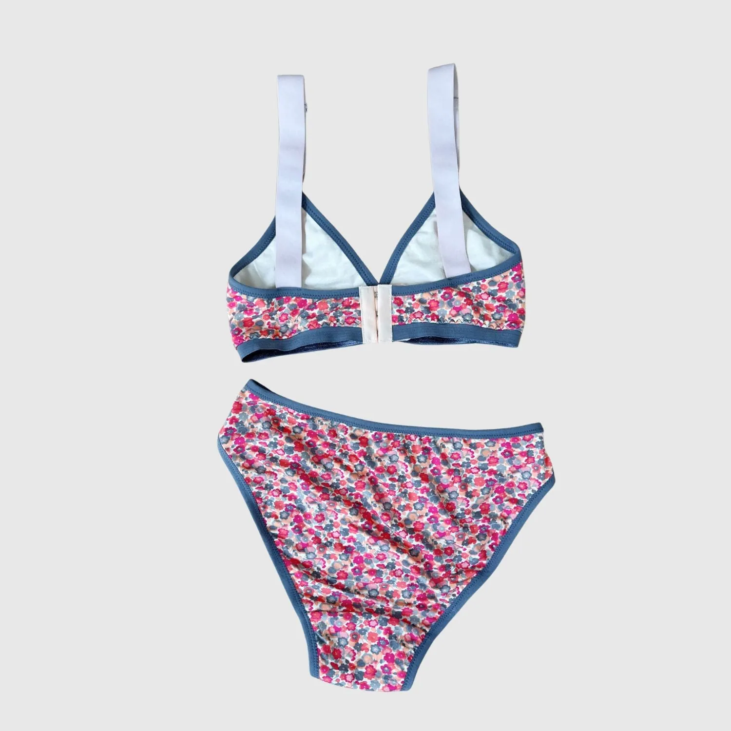 Organic cotton bra and bikini set  - custom made