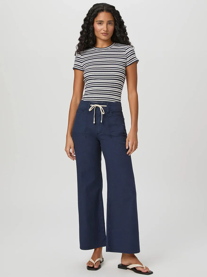 Paige Ari Wide Leg Pant in Vintage Navy