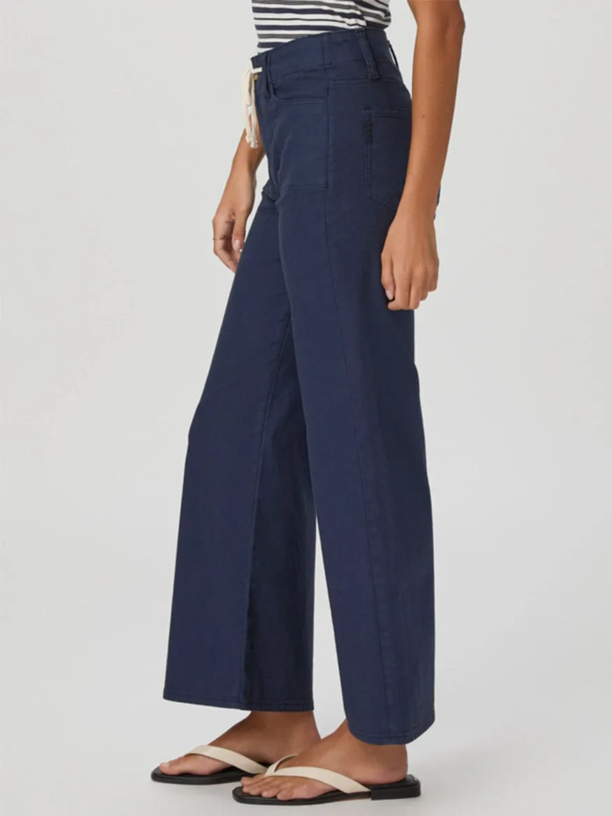 Paige Ari Wide Leg Pant in Vintage Navy