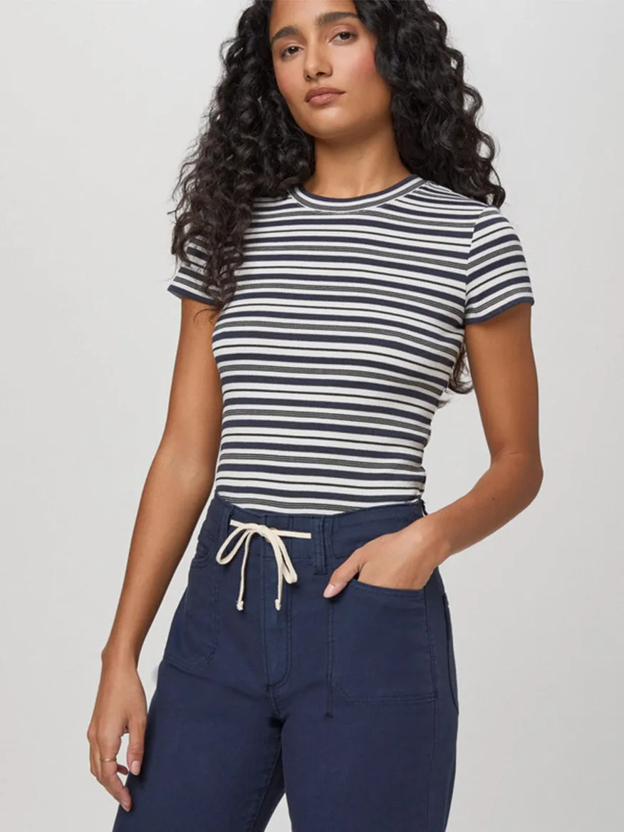 Paige Ari Wide Leg Pant in Vintage Navy