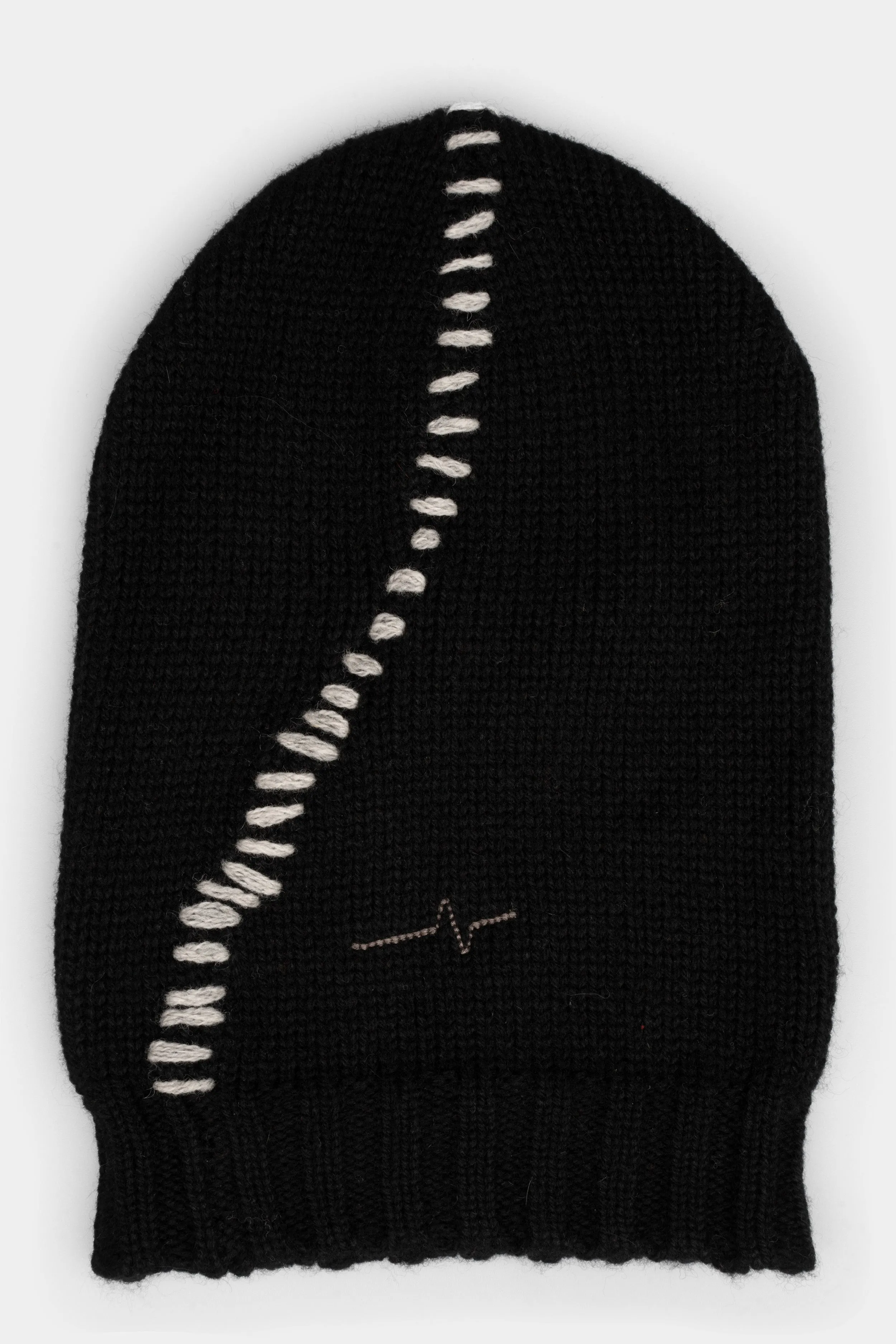 Detailed Scar-Stitch Knit Beanie